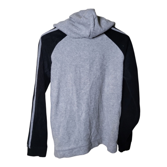 Mickey Mouse "Genuine Mickey" Black Gray 3/4 Zip Hoodie Sweater - Picture 2 of 4